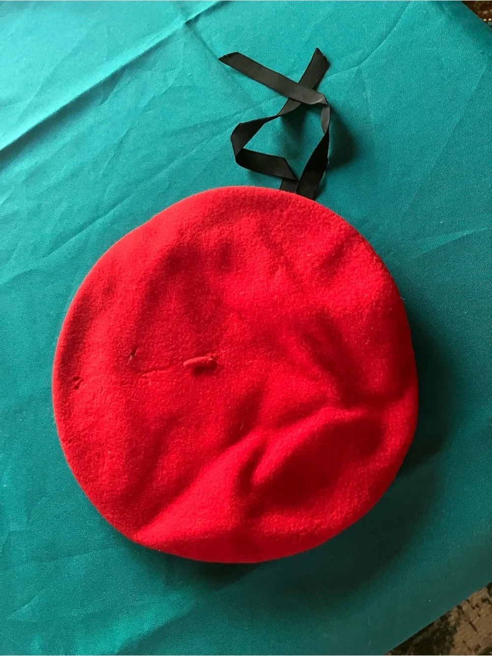 Vintage Vrai Basque Red wool beret